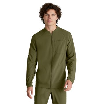 Grey's Anatomy GSSW887 Men's Three-Pocket Cycle Warm Up Scrub Jacket