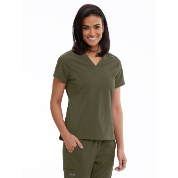 Grey's Anatomy GVST028 Women's One-Pocket Bree Tuck-In Scrub Top