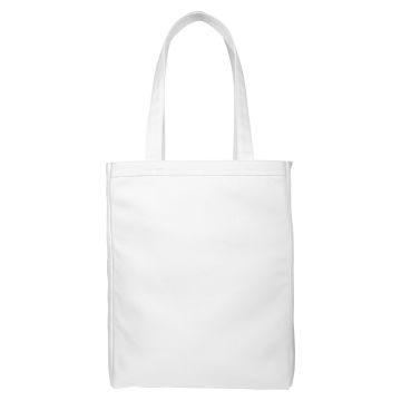 BAGedge BE008 12 oz. Canvas Book Tote - WHITE