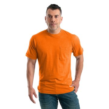Berne BSM38 Men's Lightweight Performance Pocket T-Shirt - ORANGE