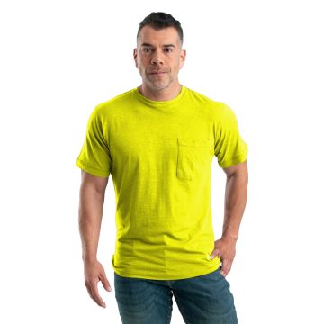 Berne BSM38T Men's Tall Lightweight Performance T-Shirt - YELLOW