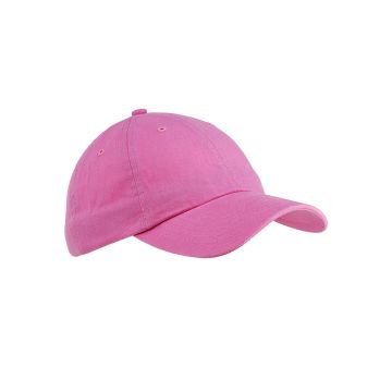 Big Accessories BX001 6-Panel Brushed Twill Unstructured Cap - PINK