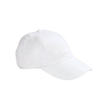 Big Accessories BX008 5-Panel Brushed Twill Unstructured Cap - WHITE