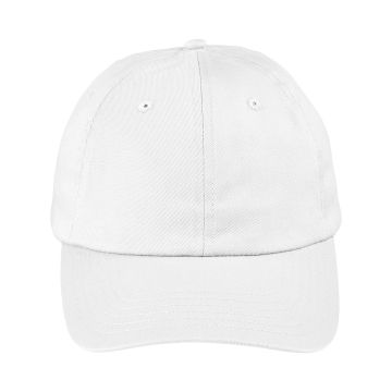 Big Accessories BX880SB Unstructured 6-Panel Cap - WHITE