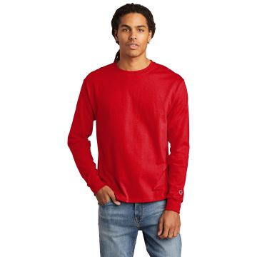 Champion CC8C Champion  &#174;   Heritage 5.2-Oz. Jersey Long Sleeve Tee CC8C - Red