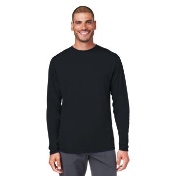 CORE365 CE10L Unisex Capital Long-Sleeve Performance T-Shirt - BLACK