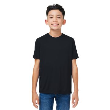 CORE365 CE10Y Youth Capital Performance T-Shirt - BLACK