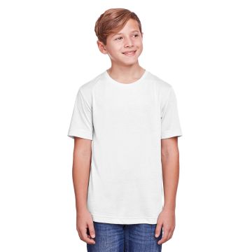 CORE365 CE111Y Youth Fusion ChromaSoft Performance T-Shirt - WHITE