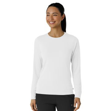 Wink 2189 Women's Essential Layer Long Sleeve Underscrub Tee - White
