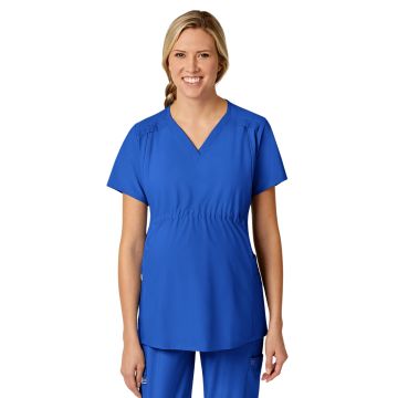 Wink 4555 Women's Five-Pocket Maternity Top - Royal