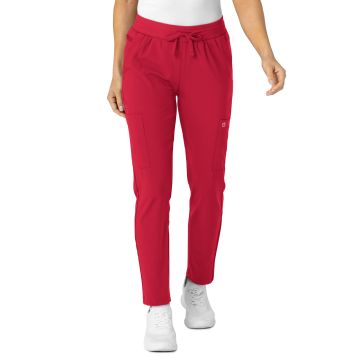 Wink 5045 Women's Eight-Pocket Flex-N-Reach Track Pant - Red