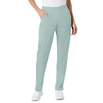 Wink 5155 Women's Eight-Pocket Flat-Front Cargo Pant - Sky Blue