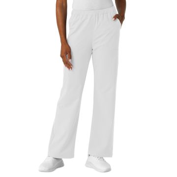Wink 5180 Women's Seven-Pocket Straight Leg Cargo Scrub Pant - White