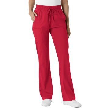 Wink 5251 Women's 6-Pocket Bootcut Pant - Red