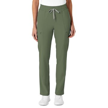 Wink 5334 Women's Five-Pocket High Waist Slim Cargo Pant - Olive