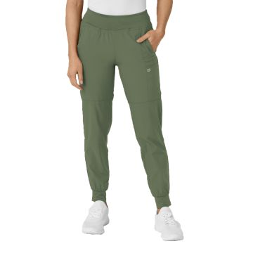 Wink 5555 Women's Eight-Pocket Comfort Waist Pant - Olive