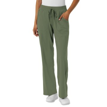 Wink 5559 Women's  Five-Pocket Wide Leg Scrub Pant - Olive