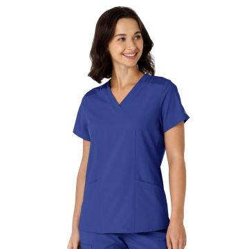 Wink 6145 Women's Flex-n-Reach Side Panel V-Neck Top