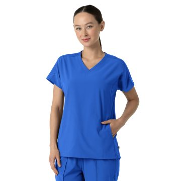 Wink 6154 Women's Two-Pocket V-Neck Tunic Scrub Top - Royal