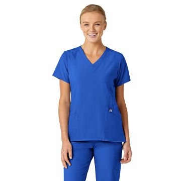 Wink 6155 Women's Five-Pocket V-Neck Top - Royal