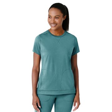 Wink 6359 Women's Two-Pocket Flex-n-Reach Crew Neck Top
