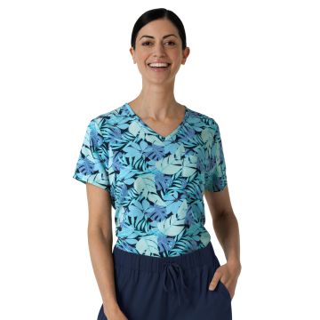 Wink 6467 Women's 1-Pocket Tuck-in Print Scrub Top