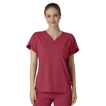 Wink 6634 Women's Three-Pocket Y-Neck Dolman Top
