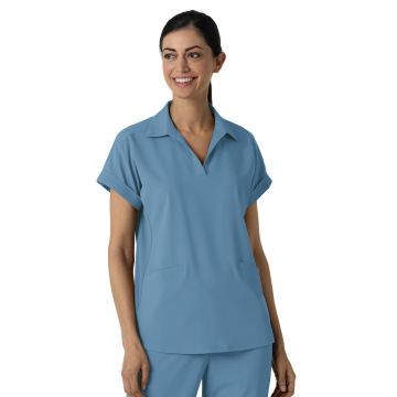 Wink 6934 Women’s Two-Pocket Flex-n-Reach Collared Top