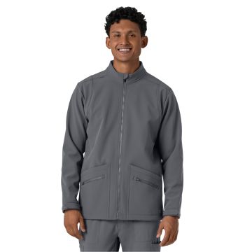Wink 8609 Men's Four-Pocket Soft Shell Scrub Jacket