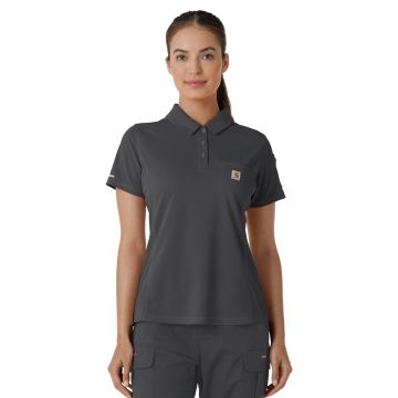 Carhartt Scrubs C12119 Women's Three-Pocket Lightweight Short Sleeve Polo Scrub Top