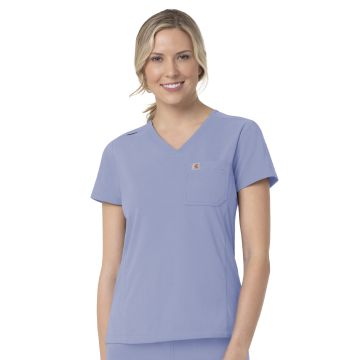 Carhartt Scrubs C12137 Women's Two-Pocket V-Neck Top