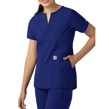 Carhartt Scrubs C12213 Women's Three-Pocket Modern Fit Notch Neck Top