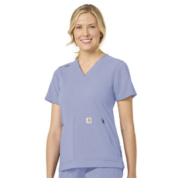 Carhartt Scrubs C12237 Women's Modern Fit 4-Pocket V-Neck Top