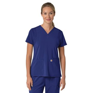 Carhartt Scrubs C13210 Women's Three-Pocket Flex Panel V-Neck Top