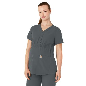 Carhartt Scrubs C14113 Women's Four-Pocket Henley Maternity Top