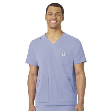 Carhartt Scrubs C15037 Men's Modern Fit 5-Pocket V-Neck Top