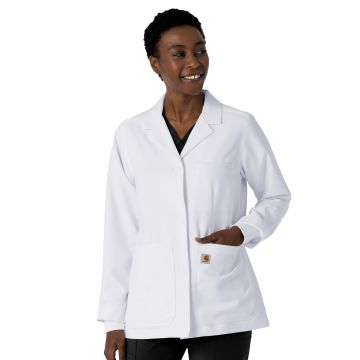 Carhartt Scrubs C72005 Women's Six-Pocket 29" Consultation Lab Coat - White