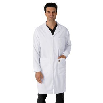 Carhartt Scrubs C73005 Men's Nine-Pocket 42" Long Lab Coat - White