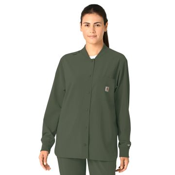 Carhartt Scrubs C82210 Women's Four-Pocket Modern Fit Shirt Jacket