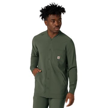 Carhartt Scrubs C86210 Men's Five-Pocket Modern Fit Shirt Jacket