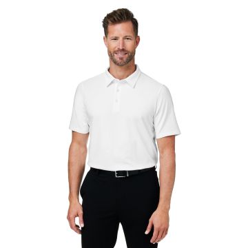 Devon & Jones DG120 Men's Raleigh Stretch Polo - WHITE