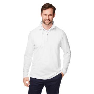 Devon & Jones DG400 New Classics? Men's Performance Quarter-Zip - WHITE