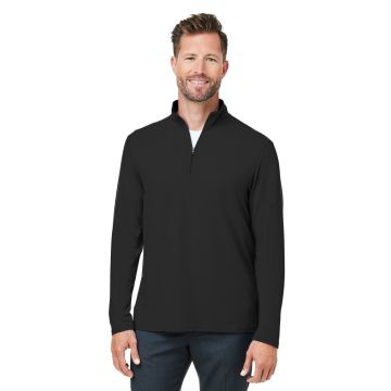 Devon & Jones DG425 Men's Raleigh Stretch Quarter-Zip - BLACK