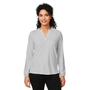 Devon & Jones DP122W Ladies' Raleigh Half-Placket Knit Top