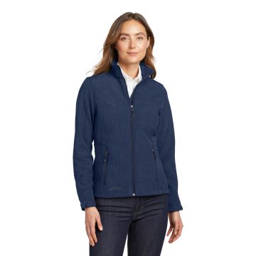 Eddie Bauer EB533 Eddie Bauer Women's Shaded Crosshatch Soft Shell Jacket. EB533 - Blue