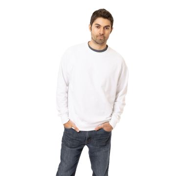 econscious EC5200 Unisex Motion Crewneck Sweatshirt - WHITE
