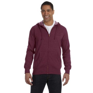 econscious EC5680 Unisex Heathered Full-Zip Hooded Sweatshirt