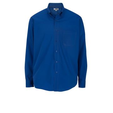 Edwards 1295 Men's Lightweight Long Sleeve Poplin Shirt - Royal