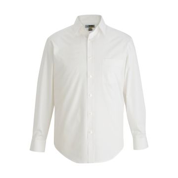 Edwards 1354 Men's 1-Pocket Essential Broadcloth Shirt - White