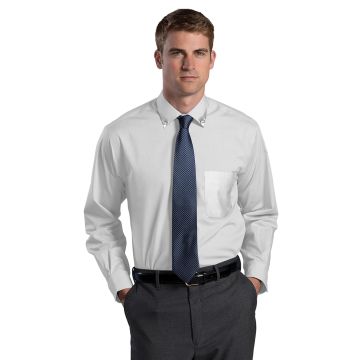 Edwards 1976 Men's Wrinkle Free Button-Down Shirt - White